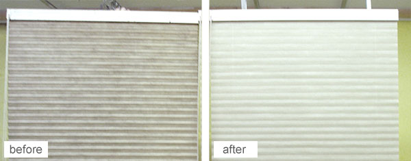 blinds before and after cleaning